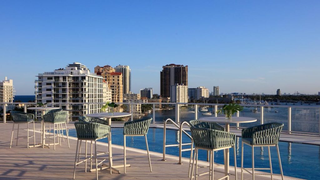 Rooftop Lounge at the Kimpton Hotel in fort lauderdale