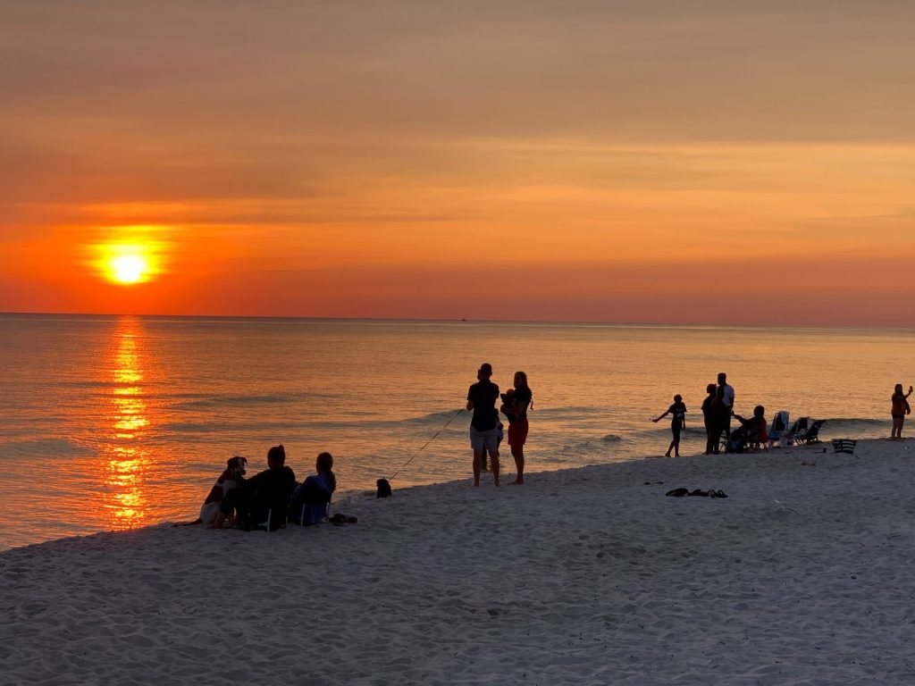 Watch the Sunset at beach