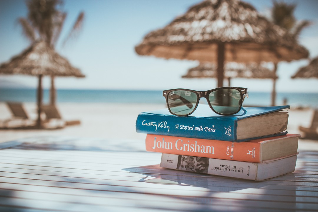 read a book on the beach