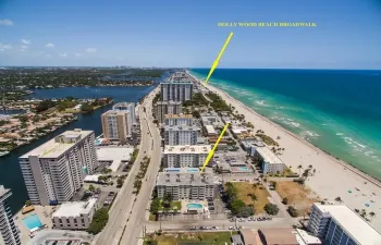 Aerial View North Showing Broadwalk Locaction