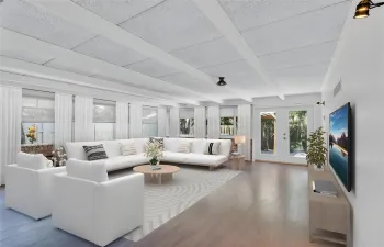 Staged Sunroom