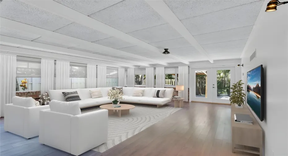 Staged Sunroom