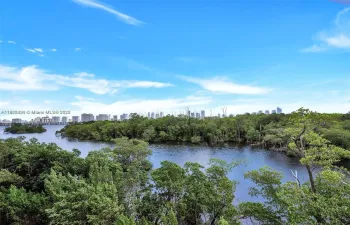 Relaxing View of the lush vegetatioin of the Oleta Park surrounding this corner unit
