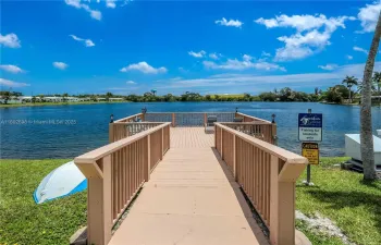 Residents can fish from the dock