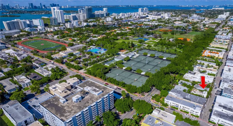 Location, location, location. Just a short distance to shops, restaurants and beach.