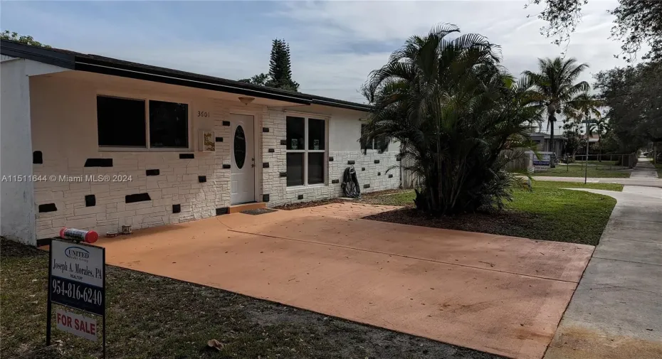 This home sits on an oversized corner lot.