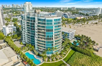 Northwest aerial view of Coconut Grove