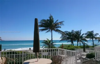 Ocean beach service , pool and restaurant