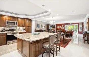 Kitchen Island, Snack Bar, Wine Rack, Hidden Storage