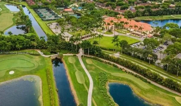 Aerial view of Doral Place