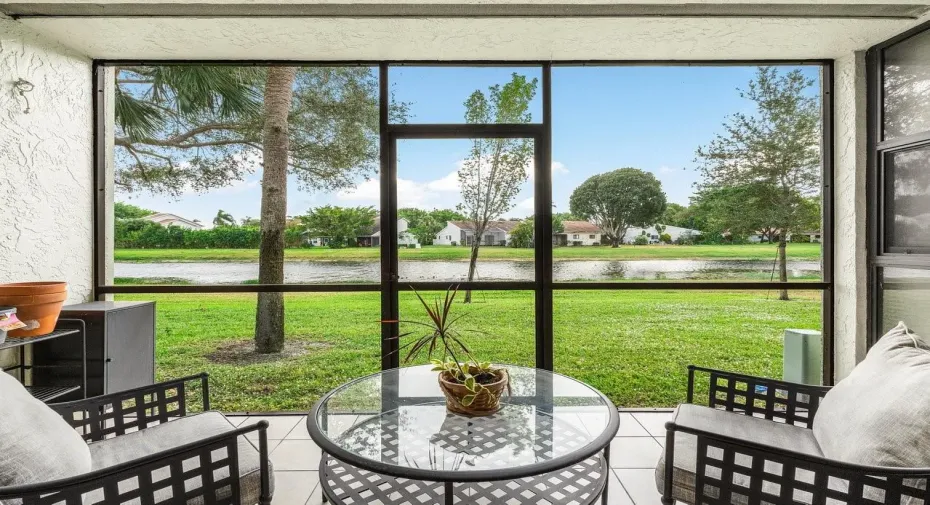 Beautiful relaxing patio water view