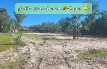 FRONT VIEW OF 0.5 ACRE LOT