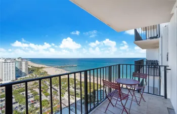 Balcony view looking north