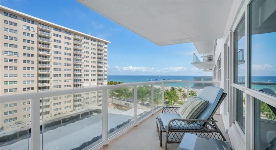 Beautiful Ocean, Beach and Pier Views From Balcony