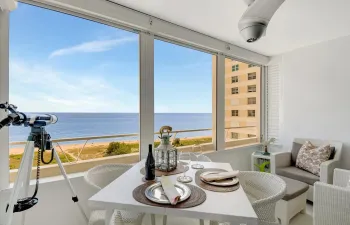 Penthouse balcony with electric shutters