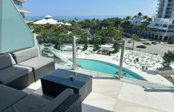 Pool view from balcony