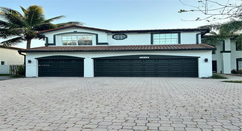 three car garage