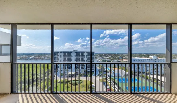 Enjoy beautiful water views from your large and spacious screened porch