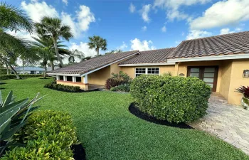 Pavers to covered porch double doors