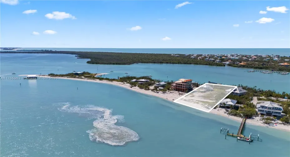 Almost one acre of prime beachfront property in North Captiva! Build your dream home or use existing plans, this is location location location!