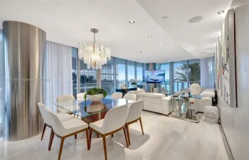Dining Area + Living Room overlooking direct beach view