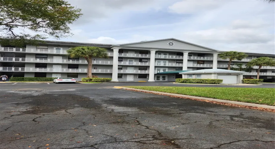 front of building