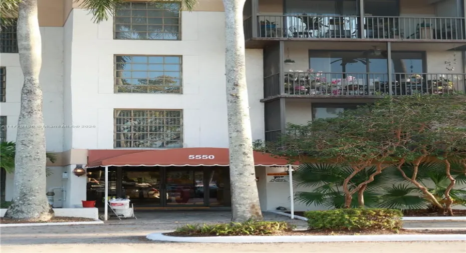 Front of building