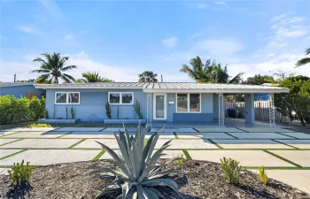 Welcome home! Check out this modern front yard!