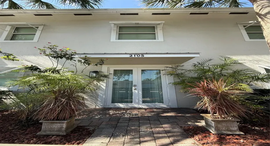 Front door of home