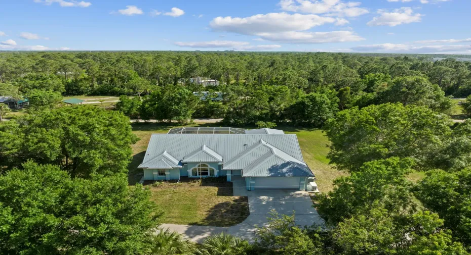 front shot of the home