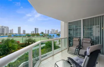 one of 3 balconies